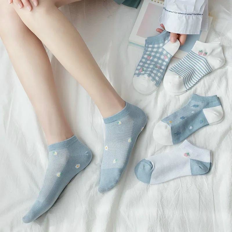 1 ĐÔI TẤT DÂU XANH THÔNG HƠI CUTE