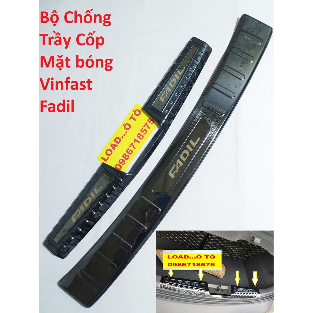 Fadil ❤️Bộ Chống Trầy Cốp xe Vinfast Fadil 2022-2019 Mặt Bóng Cao Cấp Loại 1