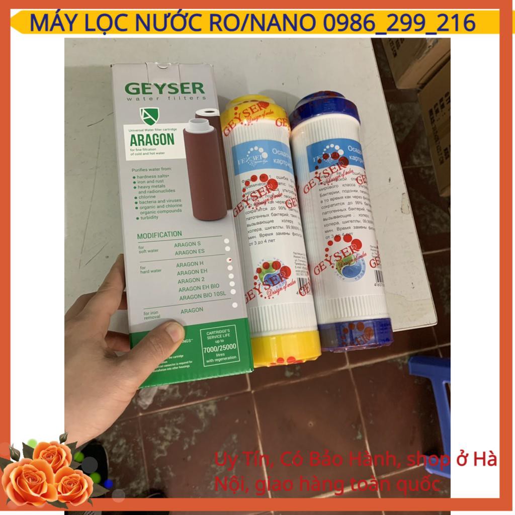 Lõi Lọc Số 123 Máy Geyser NaNo, Lõi Lọc Máy KT, Eco, Lõi Lọc Số 3 Aragon, Lõi Cation Xử Lý Đá Vôi