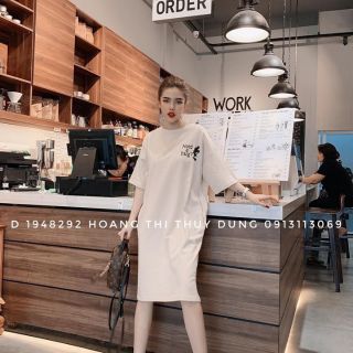 Đầm bầu hoạ tiết chọn live