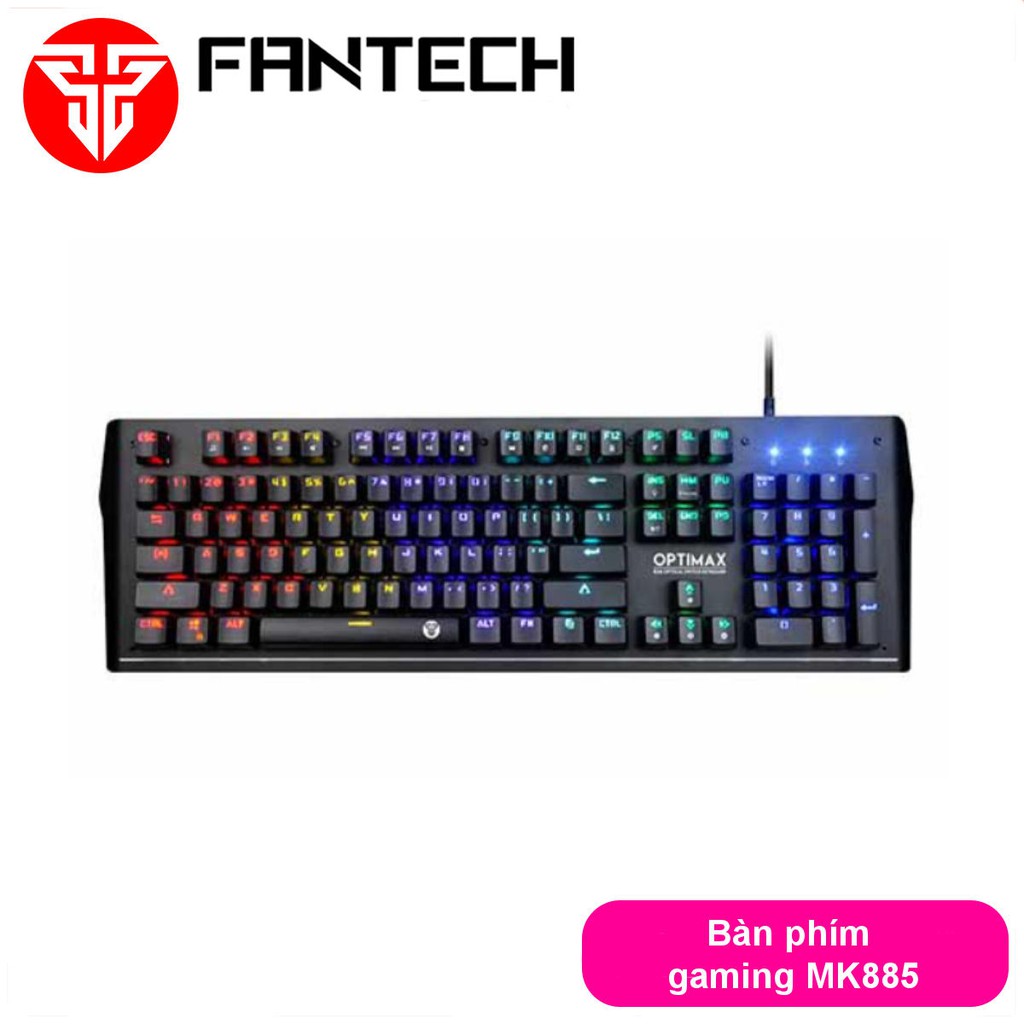 ✪Chính hãng✪ Bàn phím cơ quang Full size RGB Backlit Ghost Gaming - Fantech F_MK885 Blue Switch