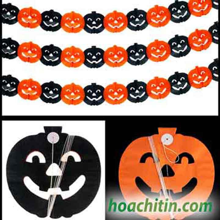 Dây treo trang trí tiệc Halloween phụ kiện trang trí sticker dán tường