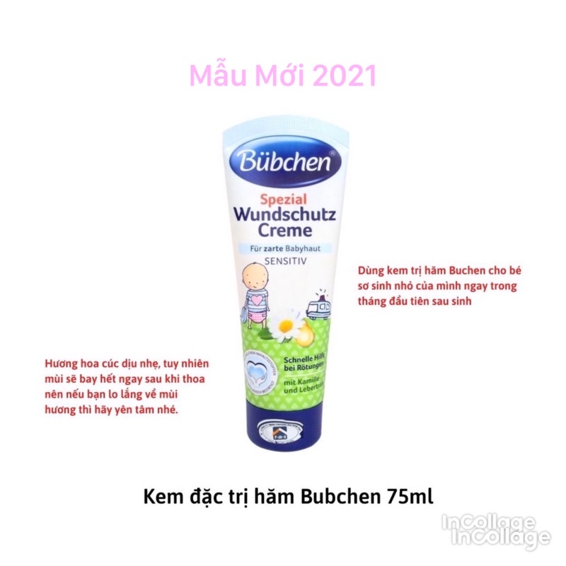 Kem Nẻ Bubchen Wind &amp; Weather Cream 75ml Cho Bé Từ Sơ Sinh