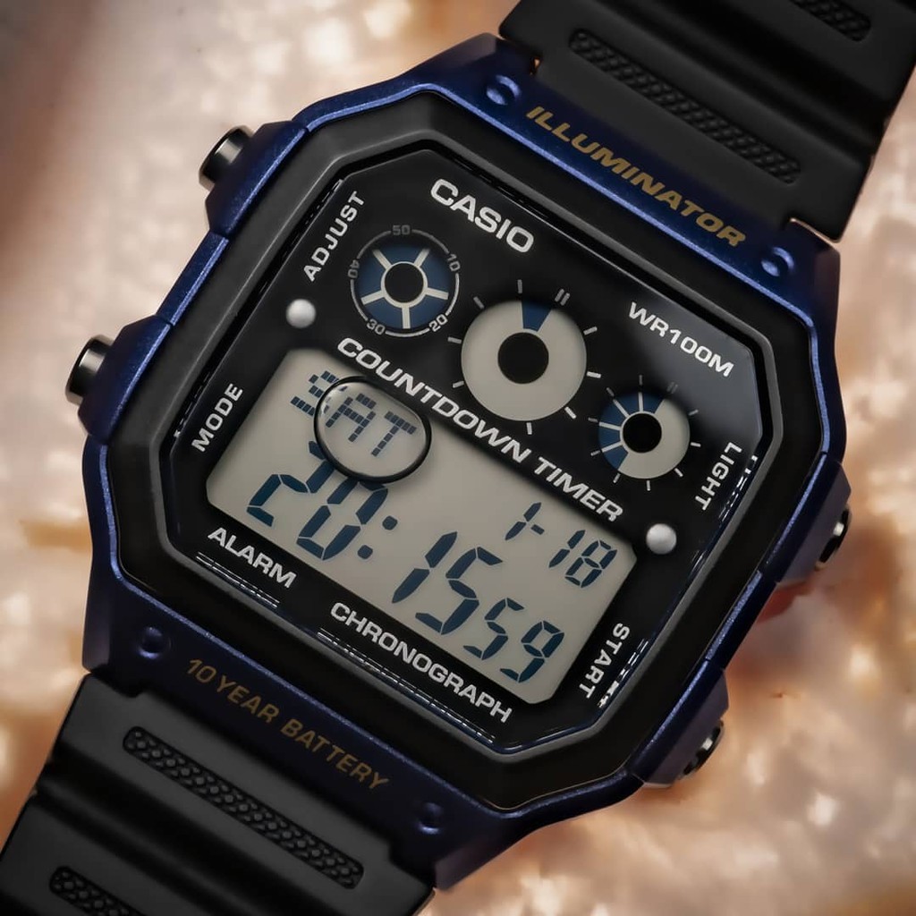 Đồng hồ Casio Nam AE-1300 chính hãng bảo hành 1 năm Pin trọn đời