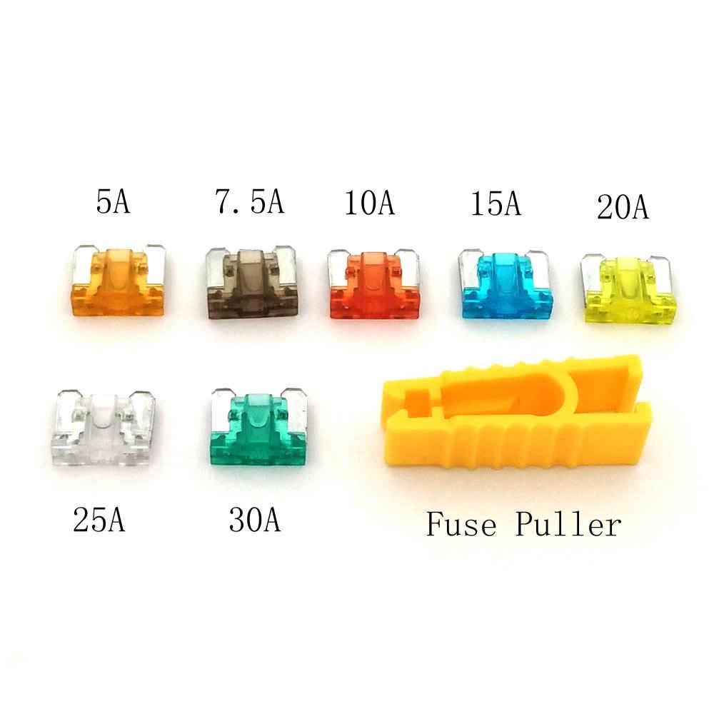 Fuse Box Auto Micro Fuse 7 Values Blade Mixed Car Fuse Kit Assortment