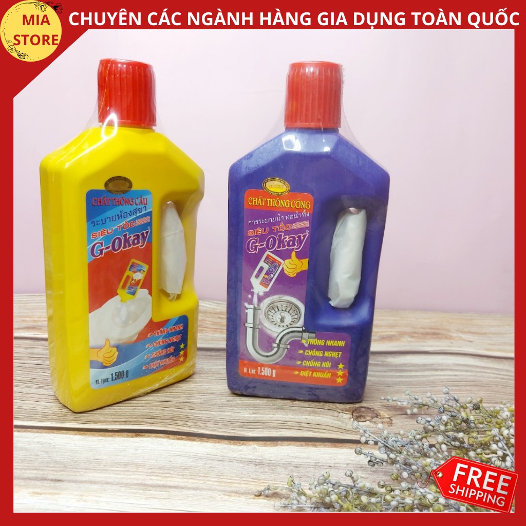 Dung dịch thông cống cực manh G-OKAY siêu đậm đặc giải quyết tắc nghẽn nhanh chóng cho nhà cửa