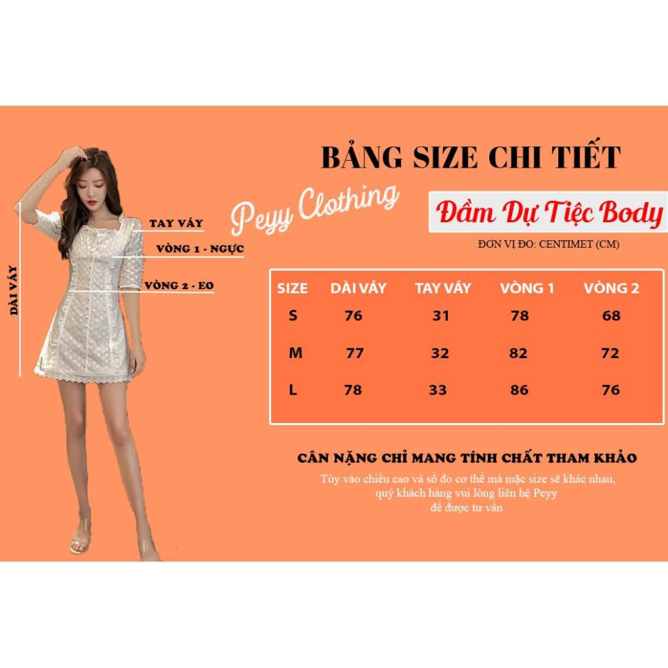 Đầm dự tiệc body dáng ôm đuôi cá, Váy body dự tiệc trắng tay lỡ phong cách ulzzang Hàn Quốc V11 - Peyy Clothing