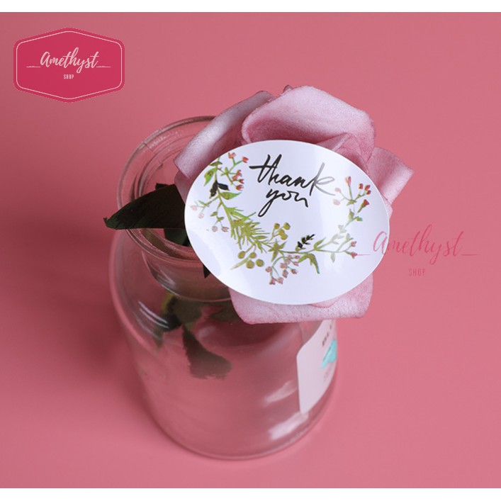 [Nhiều Mẫu] Set 10 tờ Tem Dán, Sticker THANK YOU Giá Rẻ, Đẹp