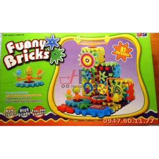 FUNNY BRICKS - LẮP GHÉP BÁNH RĂNG 81 MIẾNG