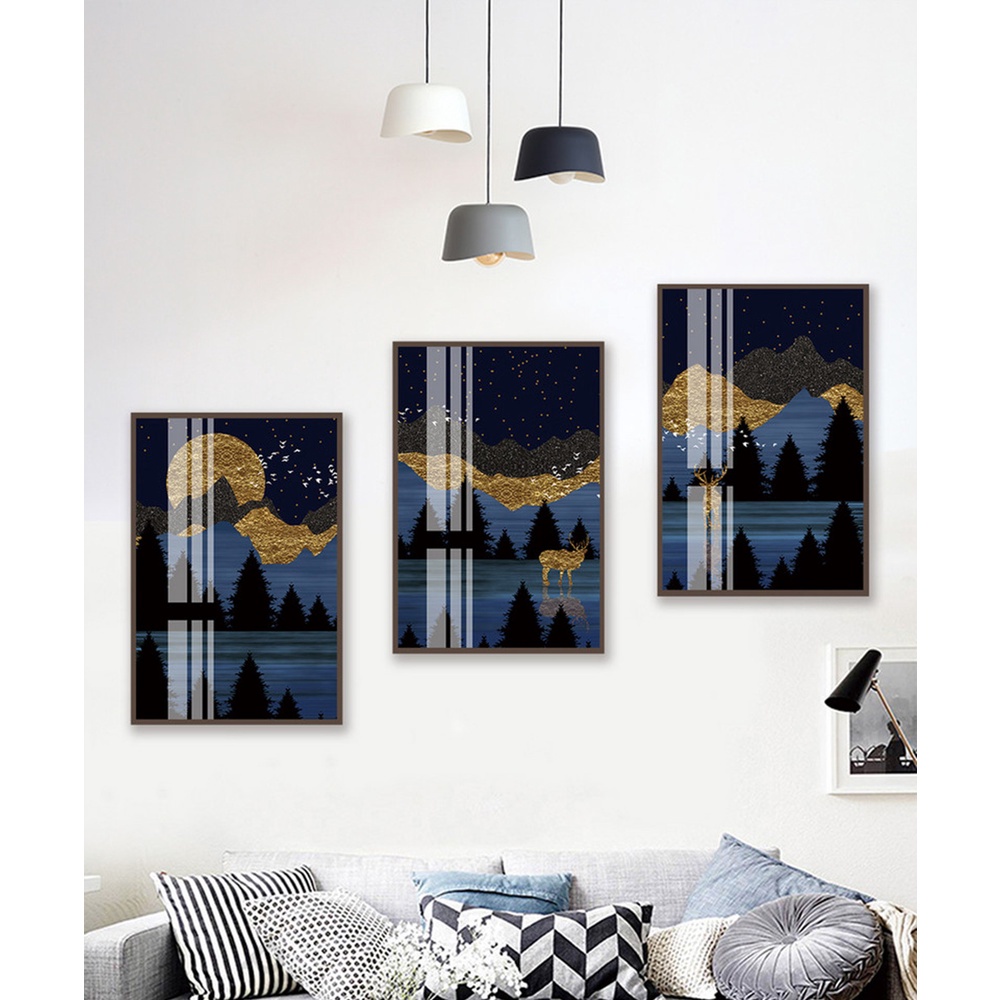 In hình ép gỗ Laminate TRANH PHONG CẢNH - Mẫu 66 (3 HCN 3x20x30, 3x30x40, 3x40x60). In ảnh theo yêu cầu