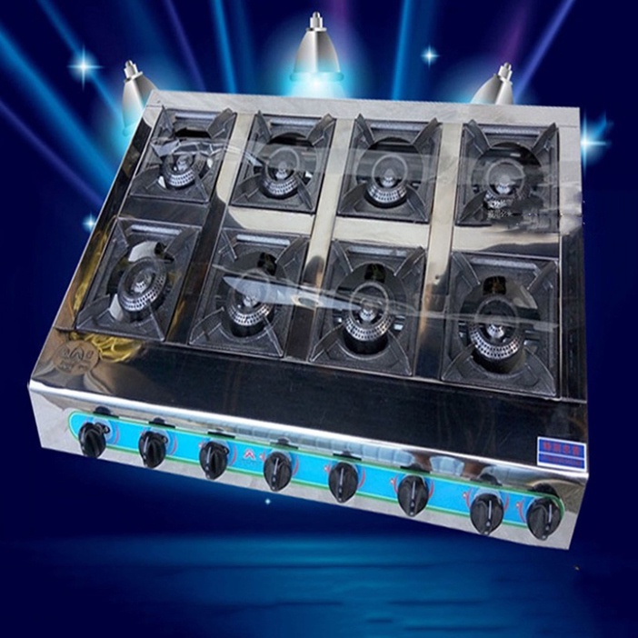 Bếp gas nấu mỳ cay, bánh xèo 8 cửa - 8 họng (hàng loại 1)