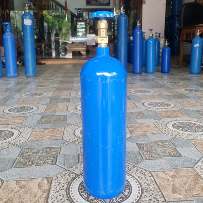 Bình khí oxy 5Lít đóng gói cá cảnh và hải sản