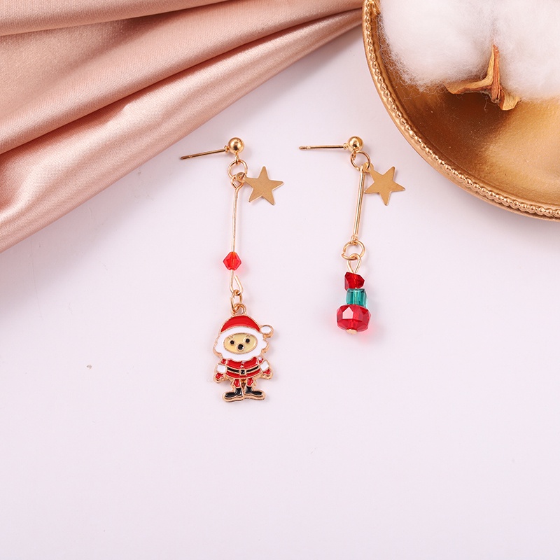 Bông Tai 3 Kiểu Thiết Kế Ông Già Noel / Người Tuyết / Ngôi Sao / Chuông