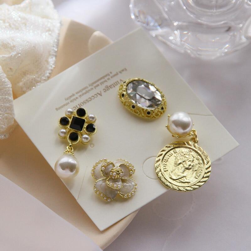 Trâm Cài Áo Hình Hoa Trà Đính Ngọc Trai Phong Cách Pháp Thời Trang Sang Trọng