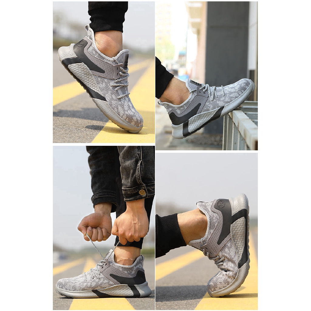 Camouflage Safety Shoes Men Breathable Work Shoes Casual Steel-toed Shoes | BigBuy360 - bigbuy360.vn