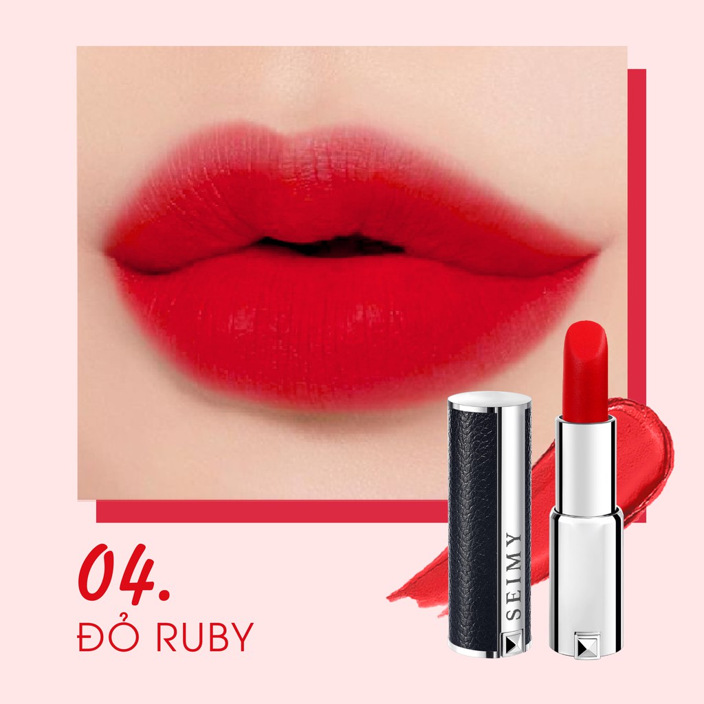 Son lì thiên nhiên không chì Seimy - Nature Lipstick sử dụng được cho bà bầu - son thỏi dưỡng môi