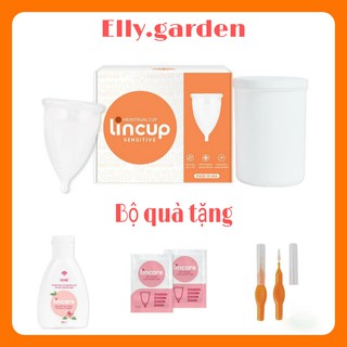 Cốc Nguyệt San Lincup Chính Hãng Nhập Khẩu Mỹ [Tặng cốc tt, gel vệ sinh, viên tiệt trùng, que vệ sinh+Túi vải]