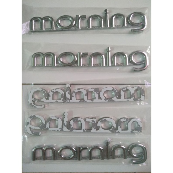 Chữ nổi,  logo,  tem dán MORNING trên xe Kia Morning 04-11 - Phụ tùng XE CỎ