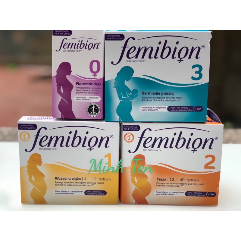 Vitamin bầu Femibion 1 cho mẹ bầu từ 0-12 tuần 28 viên