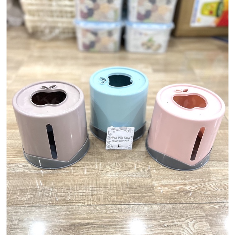 Hộp giấy tròn tiện lợi 2 trong 1