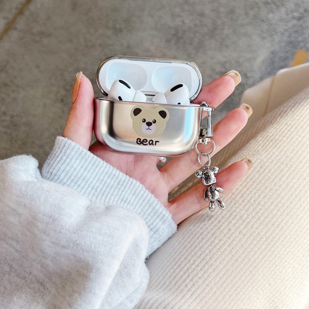 Ốp Bảo Vệ Hộp Đựng Tai Nghe compatible AirPods 3 / 3 / 3Dr) 2021 Curcompatible AirPods3 / compatible AirPods2gen Chất Lượng