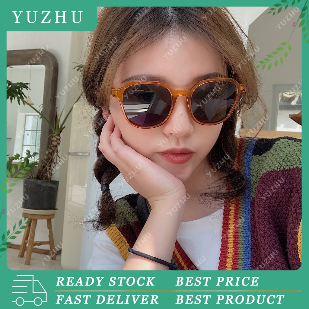 Ready Stock Fashion UV Protection Round Sunglasses Cute Personality  Sunglasses Women UV400
