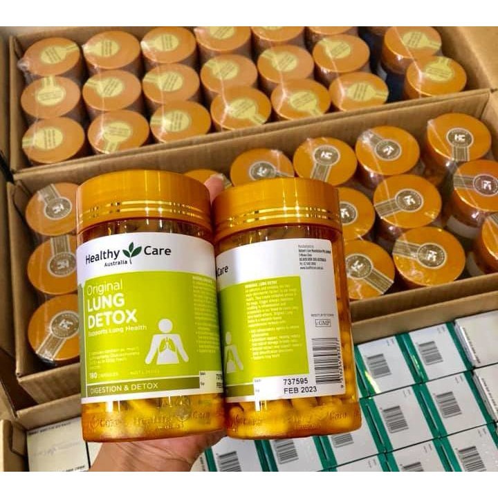 Viên uống giải độc phổi Lung Detox của Healthy Care - 180 viên