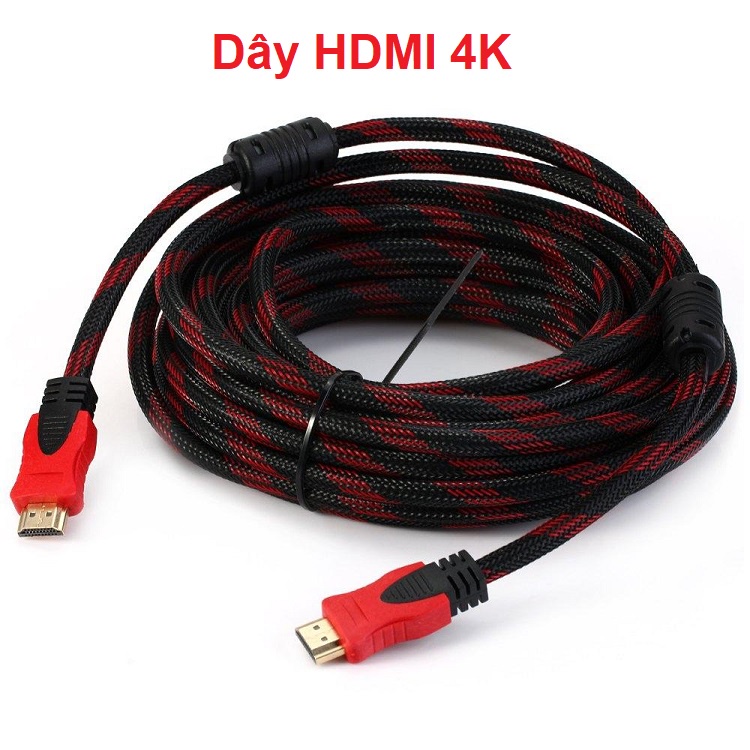 Dây HDMI 4K FULL-HD 1080, Chống Rối, Bọc Lưới Chống Nhiễu, Cáp Tín Hiệu Tròn Chuẩn 1.4v - Cao Cấp - Bảo Hành 12 Tháng