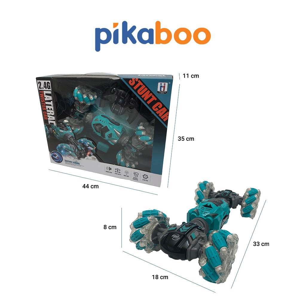 Xe điều khiển từ xa tốc độ cao, ô tô điều khiển từ xa cao cấp Pikaboo bằng cử động tay và tay cầm xoay 360 độ