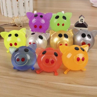 Cute Pig Chống căng thẳng Fidget Squeeze Đồ chơi Kawaii Pig Jelly Pig Căng thẳng Cứu trợ Smash-It Soft Cao su Water Ball Vent Đồ chơi Lỗ thông hơi Squishy Antistress Quà tặng vui nhộn