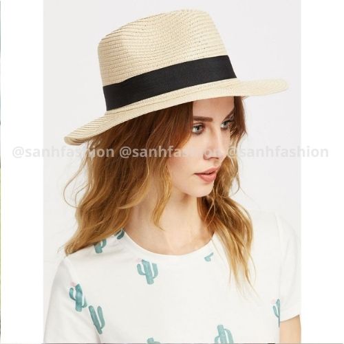 Nón Cói Panama Nón Cói Đi Biển Siêu Hot Thời Trang Cao Cấp C02