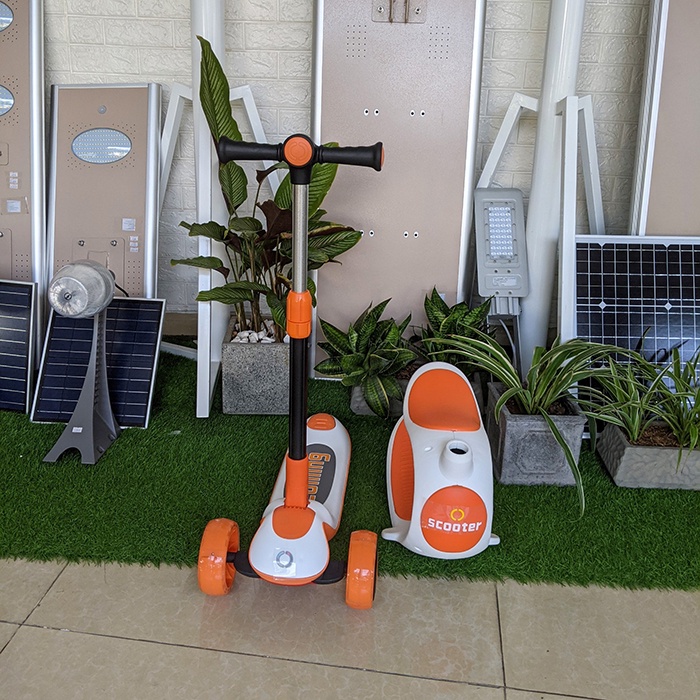 Xe trượt scooter đa năng kết hợp chòi chân và bập bênh Broller BABY PLAZA S790