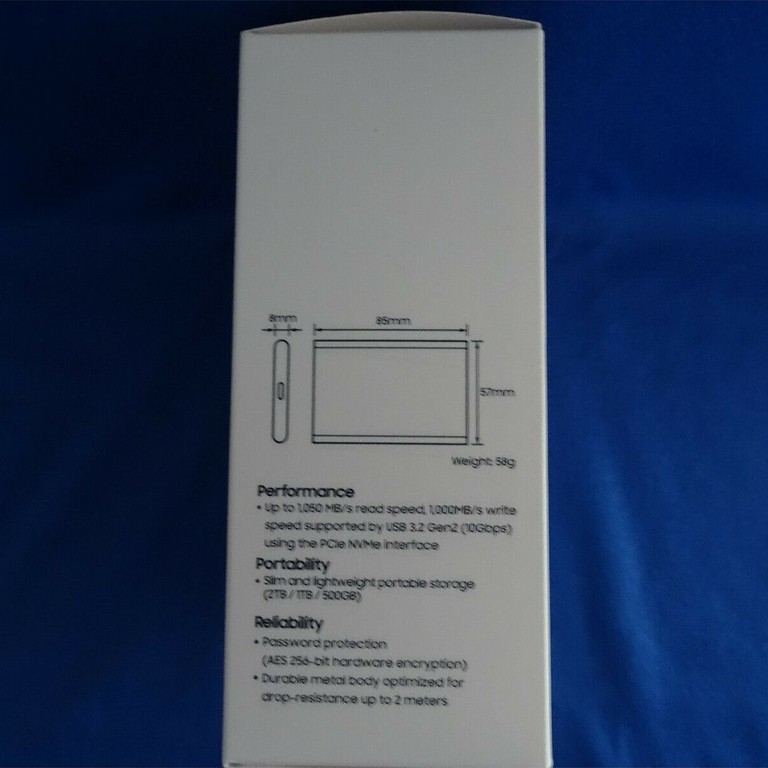 Ổ cứng SSD Samsung Portable T7 1TB USB 3.2 Gen 2 (MU-PC1T0) | BigBuy360 - bigbuy360.vn