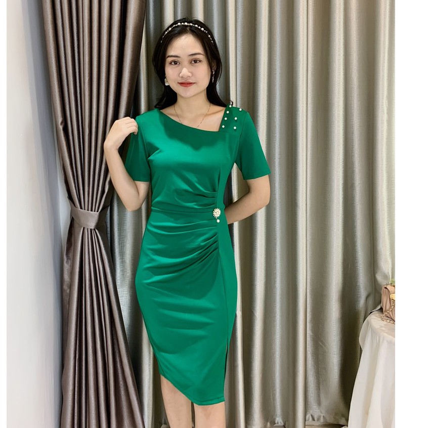 Đầm body Umi đính ngọc công sở Emvy - V18 | BigBuy360 - bigbuy360.vn