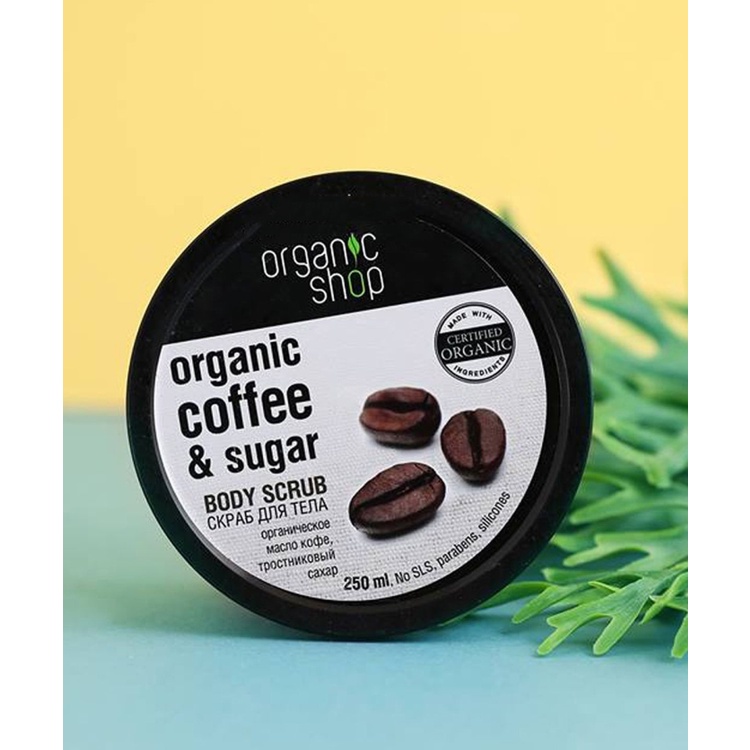 Tẩy Da Chết Body Organic Shop Dưỡng Da Trắng Sáng body cafe giúp mịn mềm da , sáng , sạch mụn | BigBuy360 - bigbuy360.vn