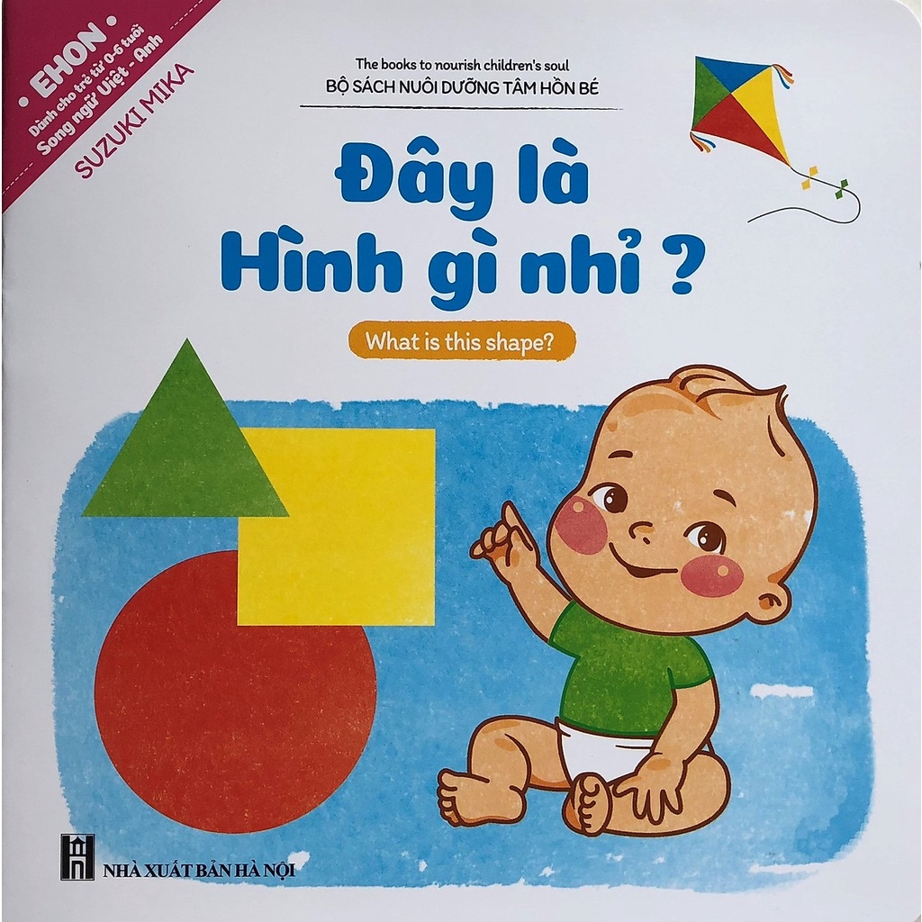 Sách - Combo 3 Cuốn Ehon Song Ngữ Việt - Anh Đây Là Hình Gì Nhỉ - Màu Nào Đẹp Nhất - Khủng Long Sắc Màu
