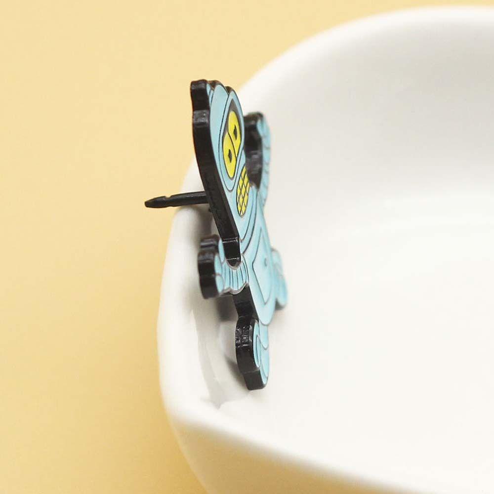 Huy Hiệu Cài Áo Hình Robot Hoạt Hình Philip J.Fry Aloa Mars Comedy