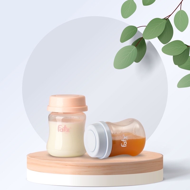 Bình trữ sữa 150ml Fatzbaby bộ 3 bình có nắp đậy