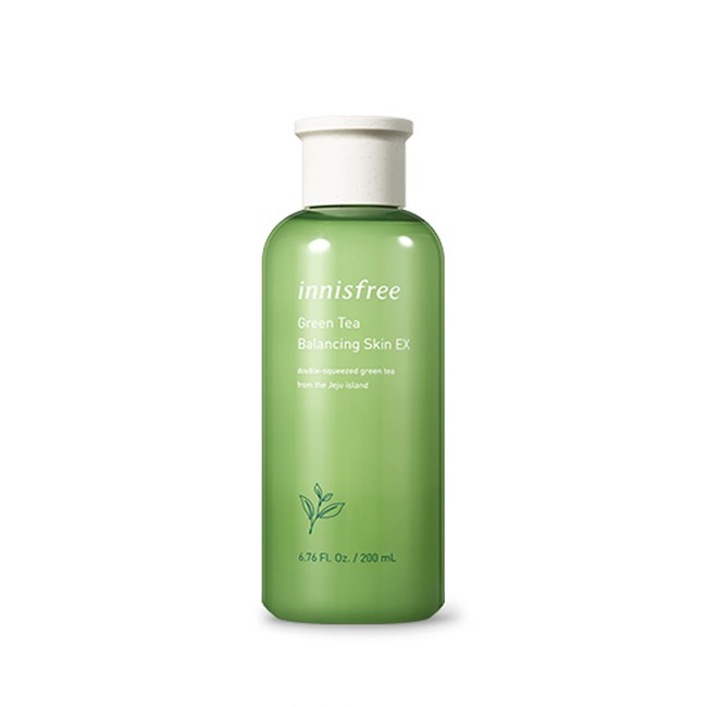 Nước Hoa Hồng Innisfree Green Tea Balancing Skin EX Cấp Ẩm Và Chống Lão Hóa Trà Xanh 200ml - Hàn Quốc Chính Hãng