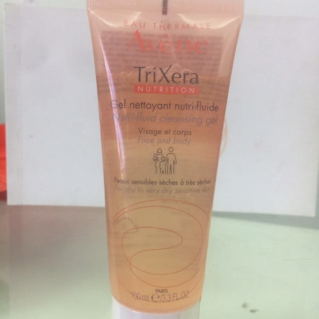 Avene trixera gel 100ml sữa rửa mặt