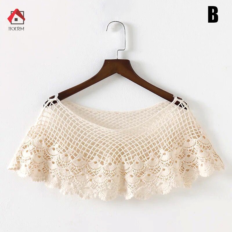 Áo Choàng Đan Len Phối Ren Phong Cách Cổ Điển Dành Cho Nữ | BigBuy360 - bigbuy360.vn