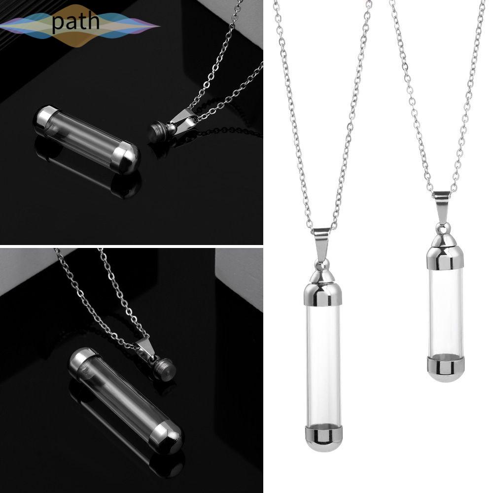 Dây chuyền mặt hình lọ thủy tinh đựng nước hoa độc đáo thời trang