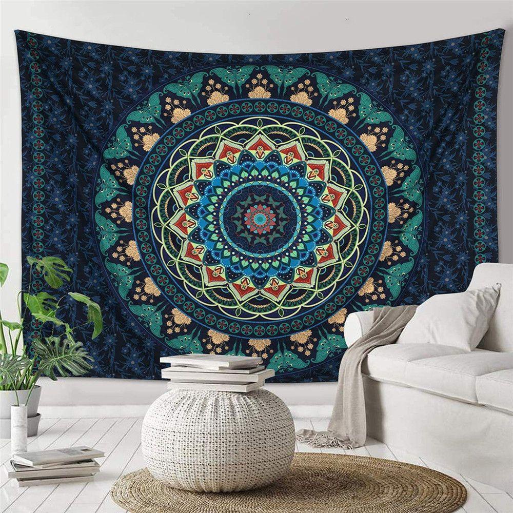 Thảm Đi Biển / Thảm Trải Sàn Họa Tiết Mandala Phong Cách Bohemian Độc Đáo Trang Trí Nhà Cửa