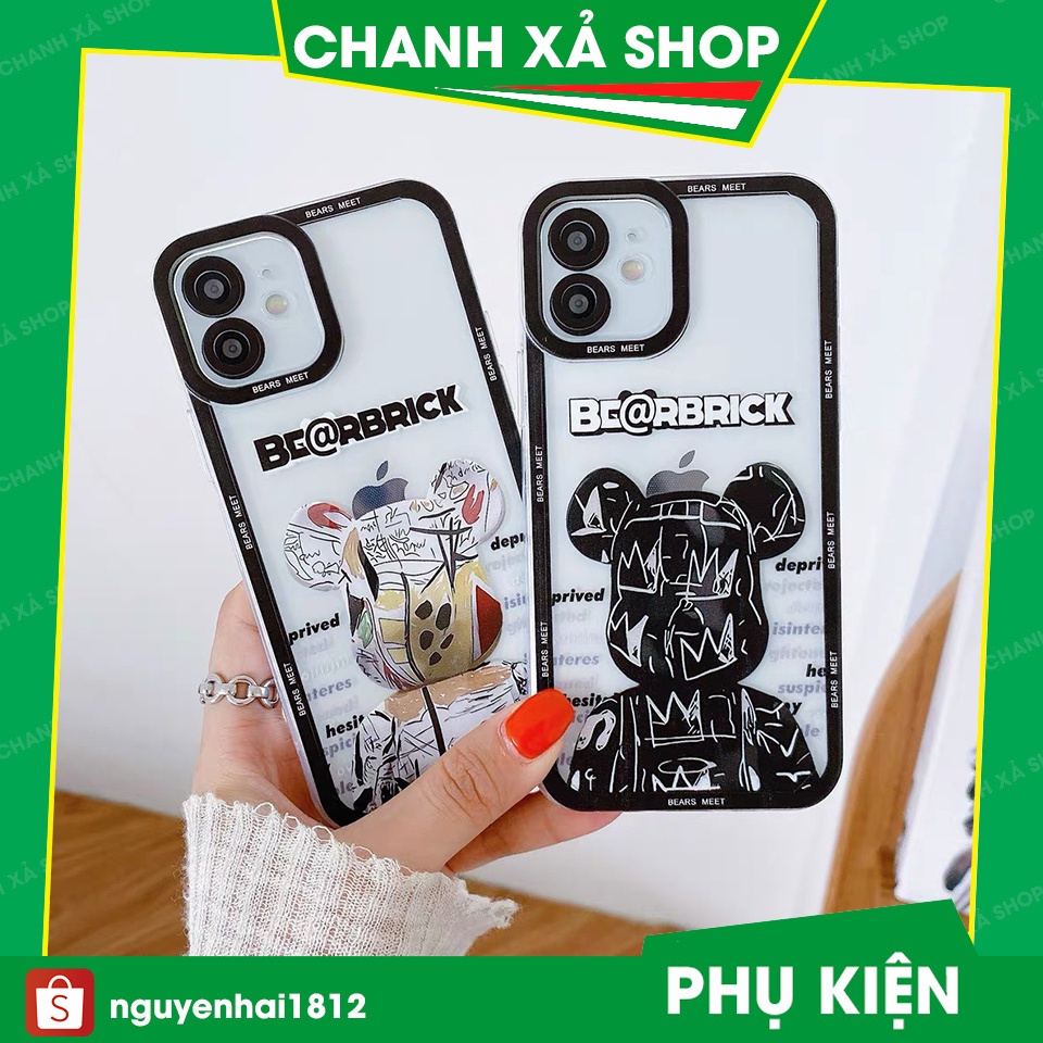 Ốp lưng iphone B@R viền nổi trong cạnh vuông 6/6plus/6s/6splus/7/7plus/8/8plus/x/xr/xs/11/12/13/pro/max/plus/promax