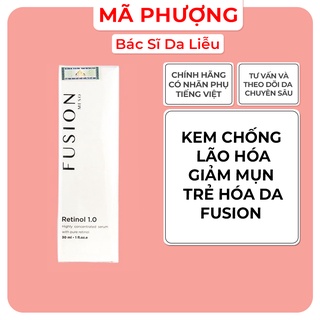 Retinol Fusion 1% Kem dưỡng da, chống lão hóa, mờ nám, giảm mụn trẻ hóa làn da (30ml)