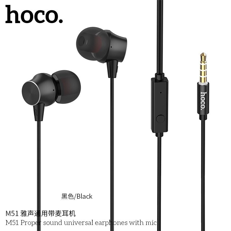 Tai nghe nhét tai HOCO M51 tiện dụng chất lượng cao