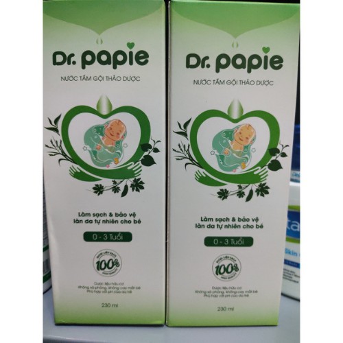 Nước Tắm Gội Thảo Dược Dr.Papie 230ml