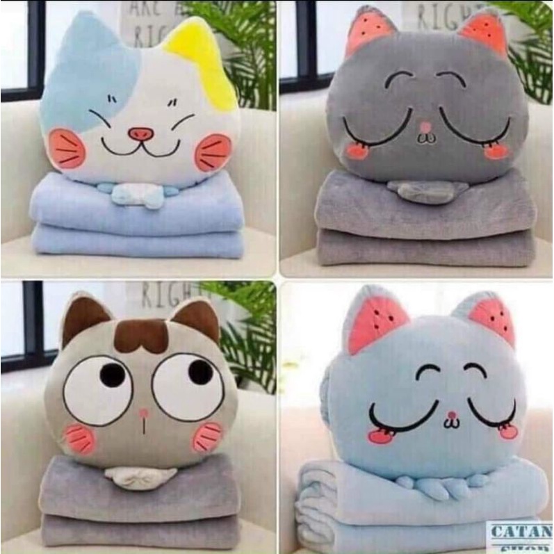 sỉ bộ chăn gối văn phòng 2 trong 1 mẫu mới 2022