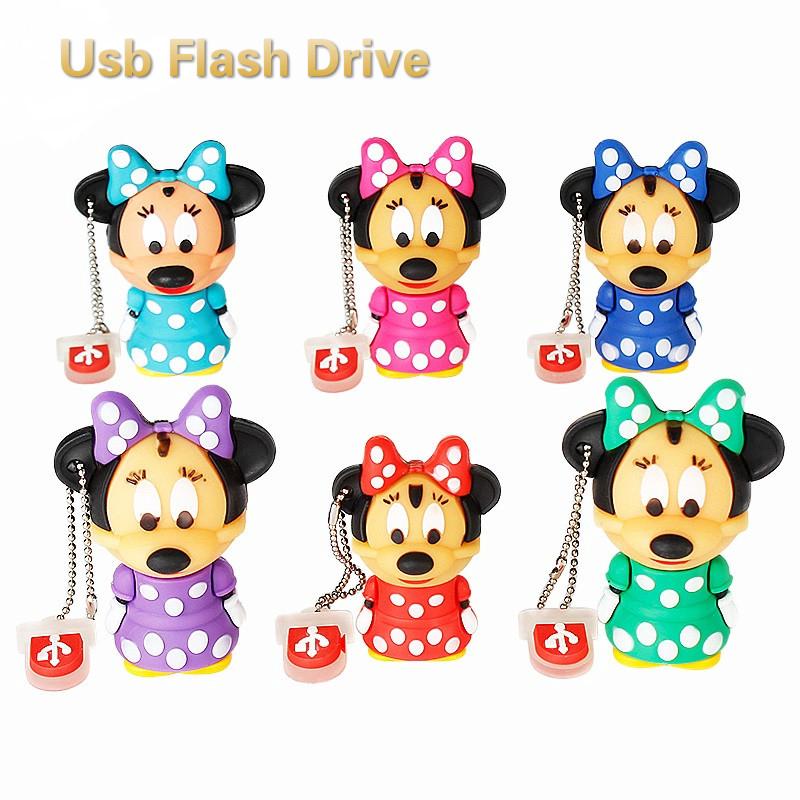 USB 2.0 dung lượng 4GB 8GB 16GB 32GB 64GB hình chuột Minnie đáng yêu