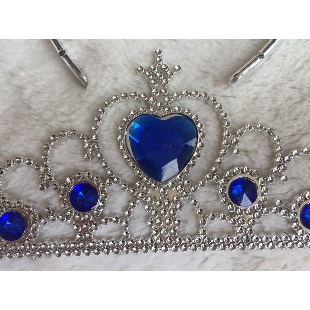 Cài tóc vương miện Elsa đính hạt màu